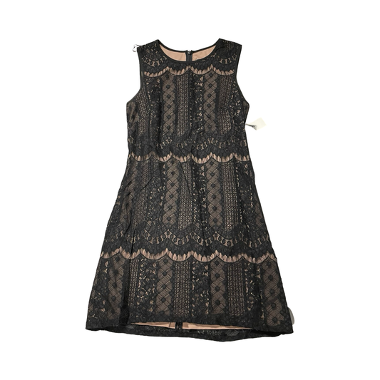 Dress Party Short By Adrianna Papell In Black & Tan, Size:4