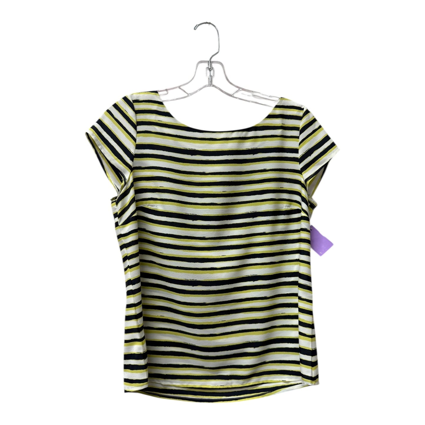 Top Ss By Loft In Black & Yellow, Size:Mp