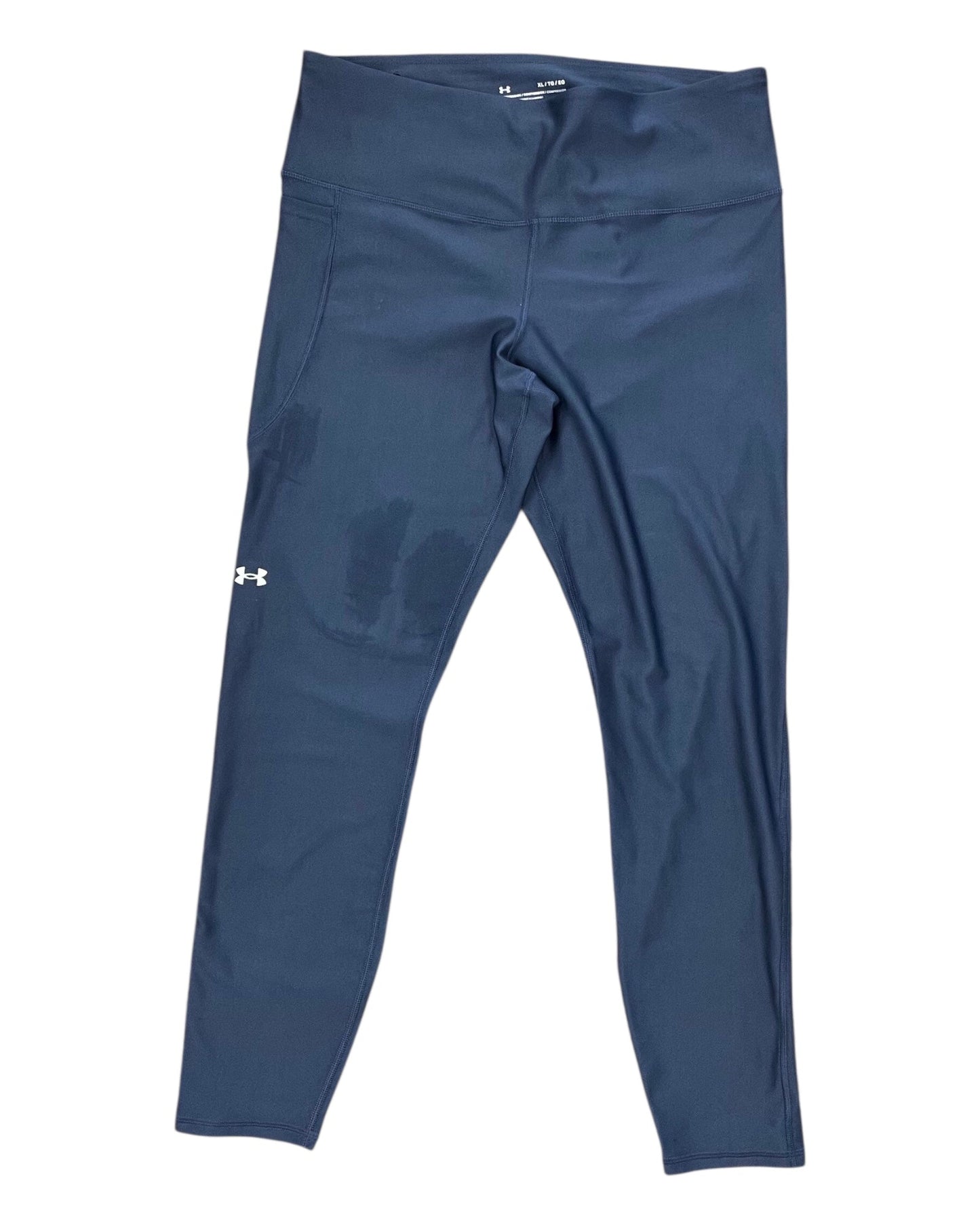 Athletic Leggings By Under Armour In Blue, Size:Xl