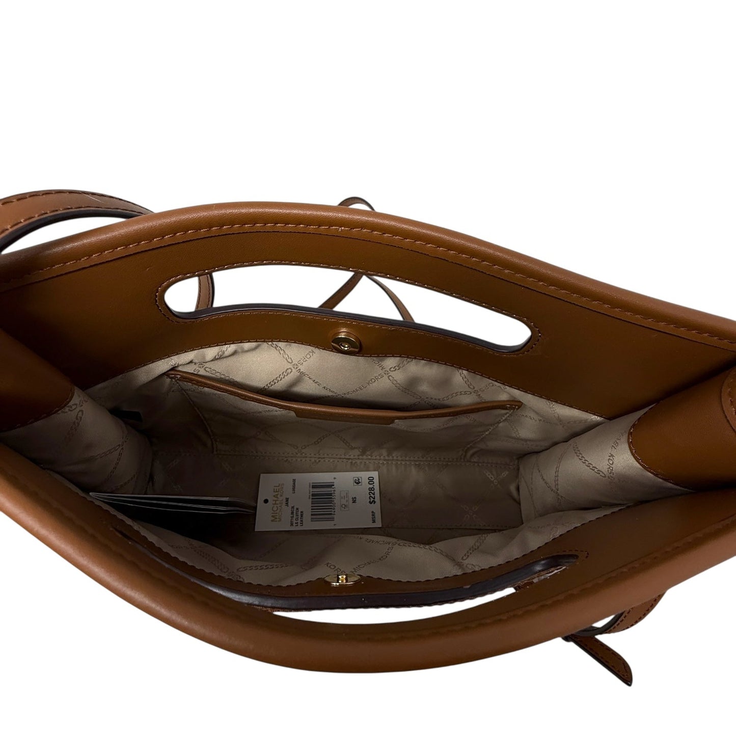 Jane Leather Convertible Clutch By Michael By Michael Kors, Size: Medium