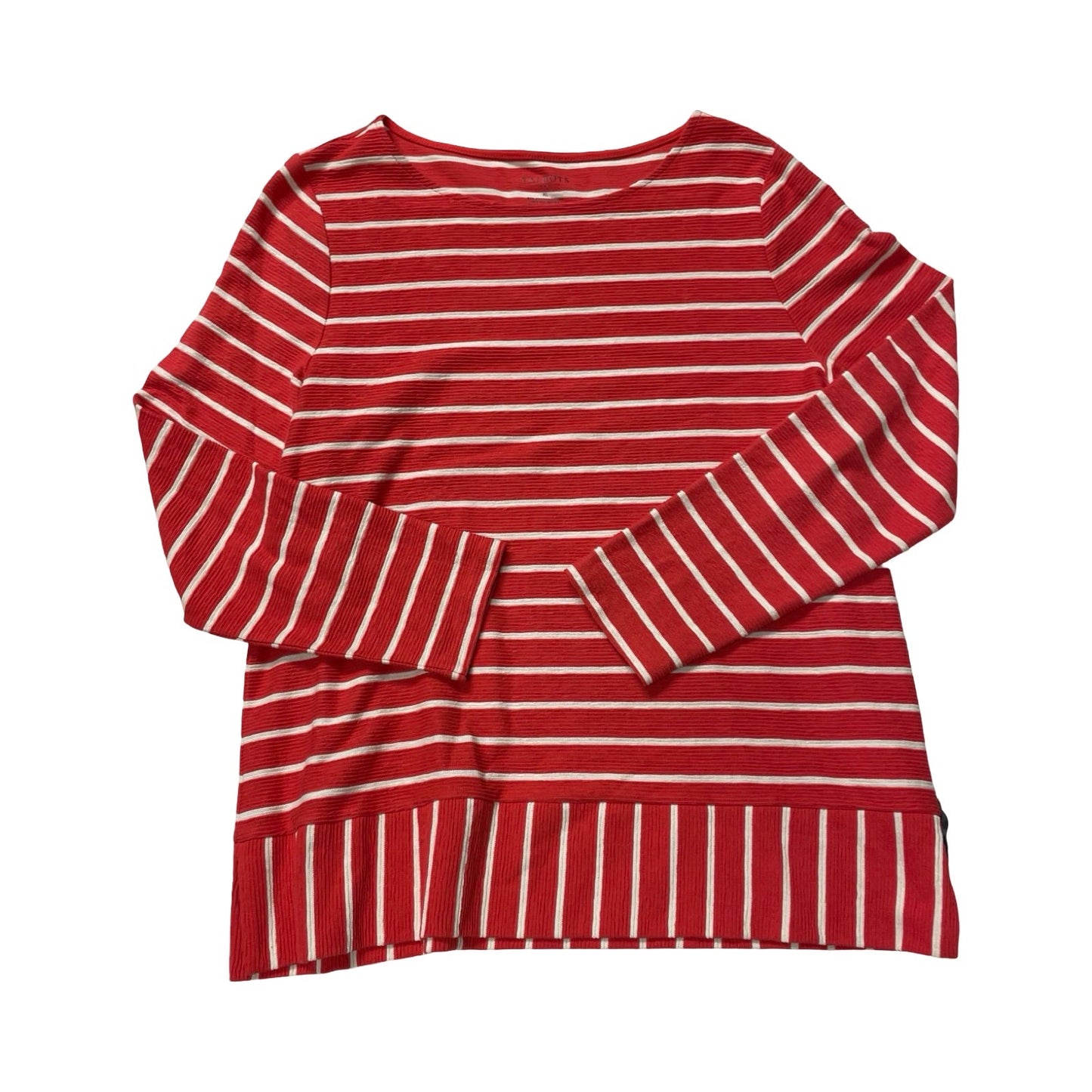 Top Ls By Talbots In Striped Pattern, Size:Xl