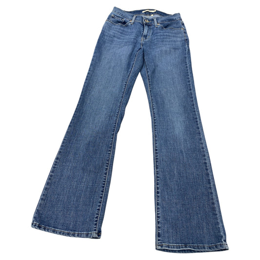 Jeans Boot Cut By Levis In Blue, Size:4