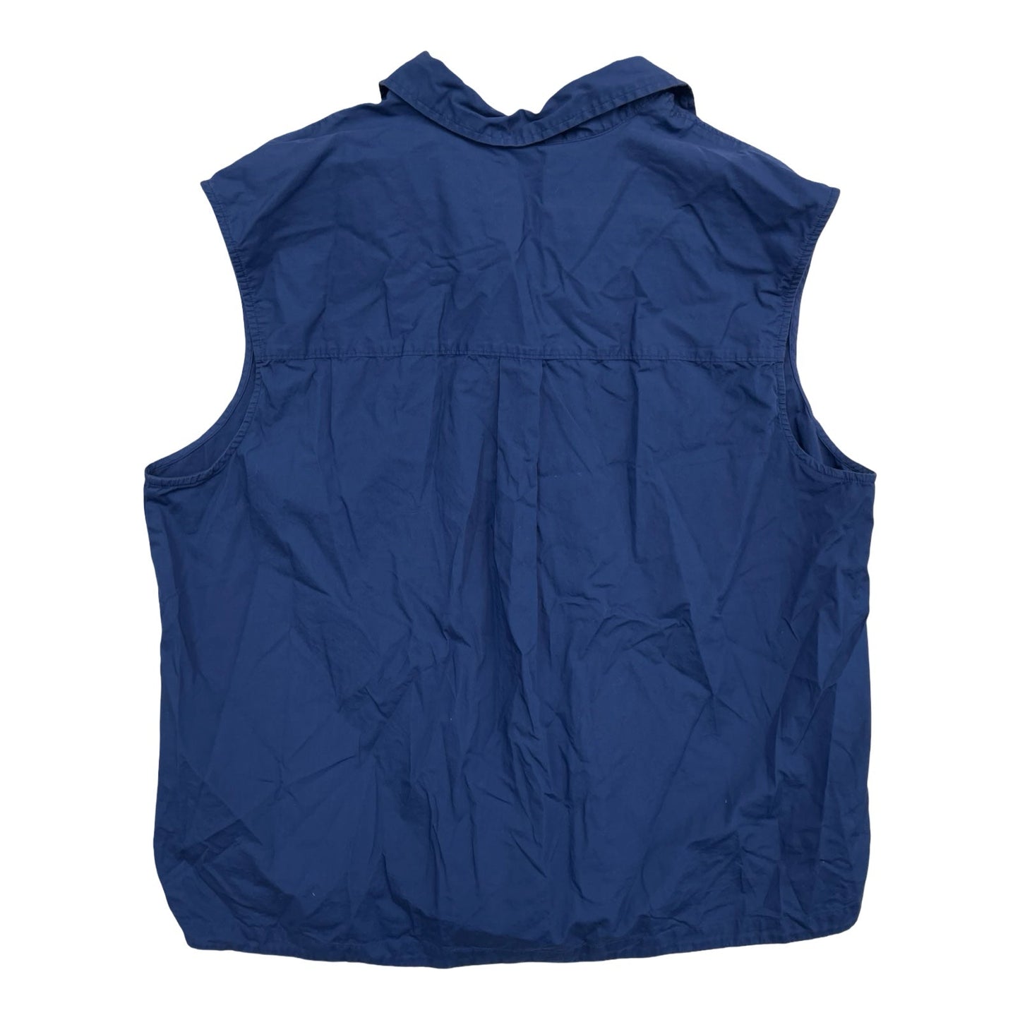 Top Sleeveless By Banana Republic In Navy, Size:1X