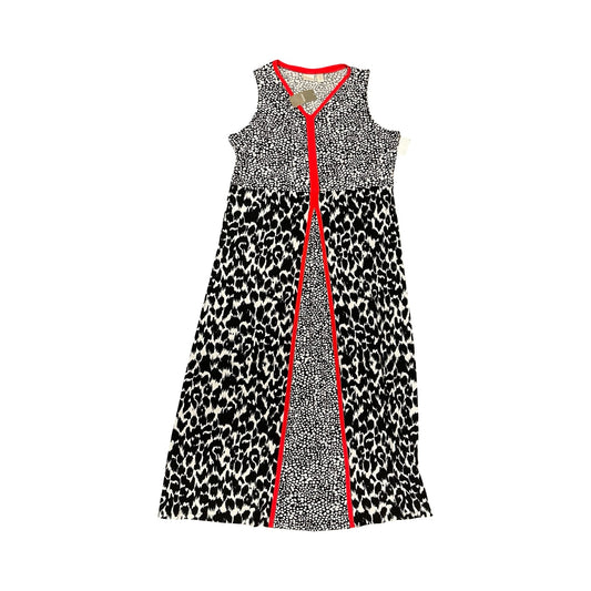 Dress Casual Maxi By Chicos In Black & White, Size:Xl