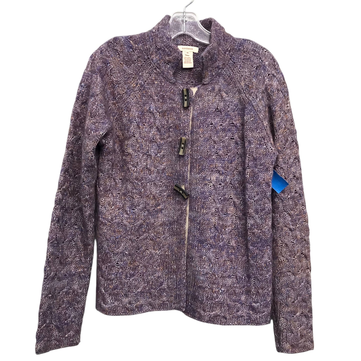 Sweater Cardigan By Sundance In Purple, Size:M