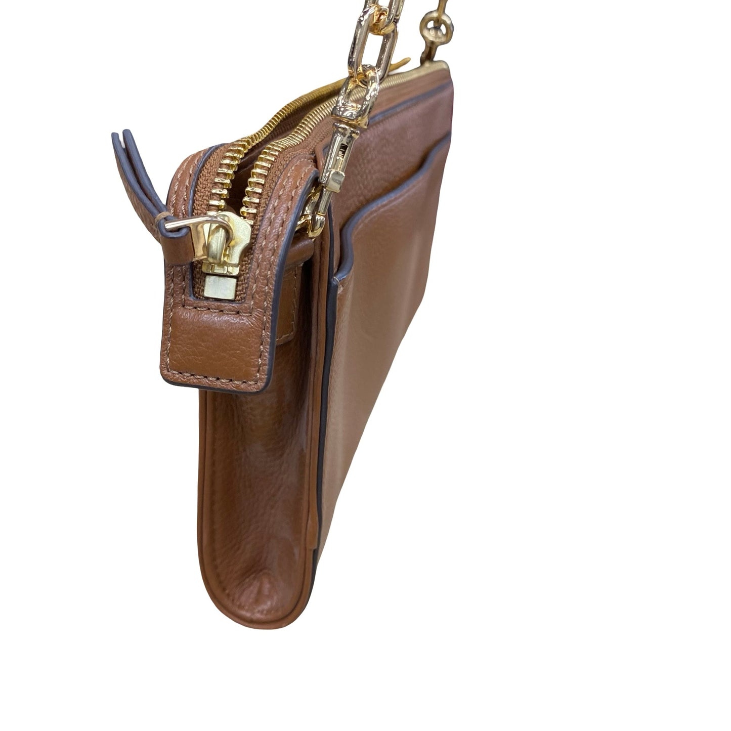 Handbag Designer By Tory Burch In Brown, Size:Medium