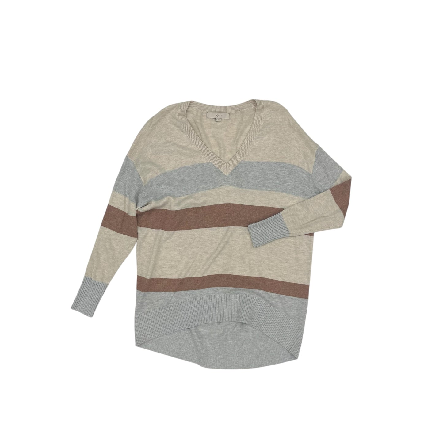 Sweater By Loft In Striped Pattern, Size:Xs