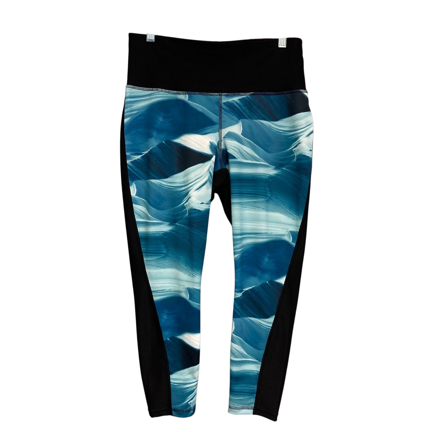 Athletic Leggings By Xersion In Black & Blue, Size:L