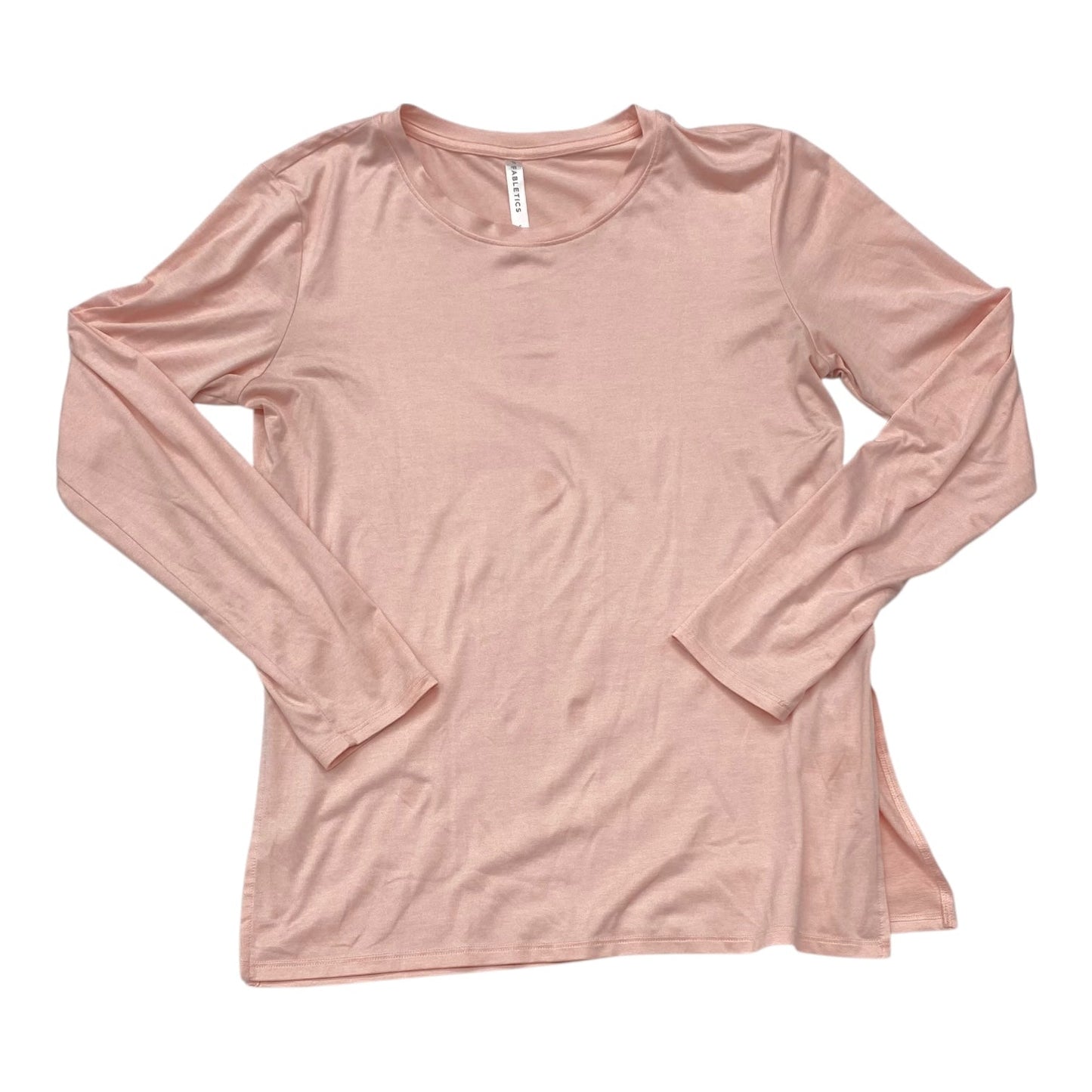 Athletic Top Ls Crewneck By Fabletics In Pink, Size:S