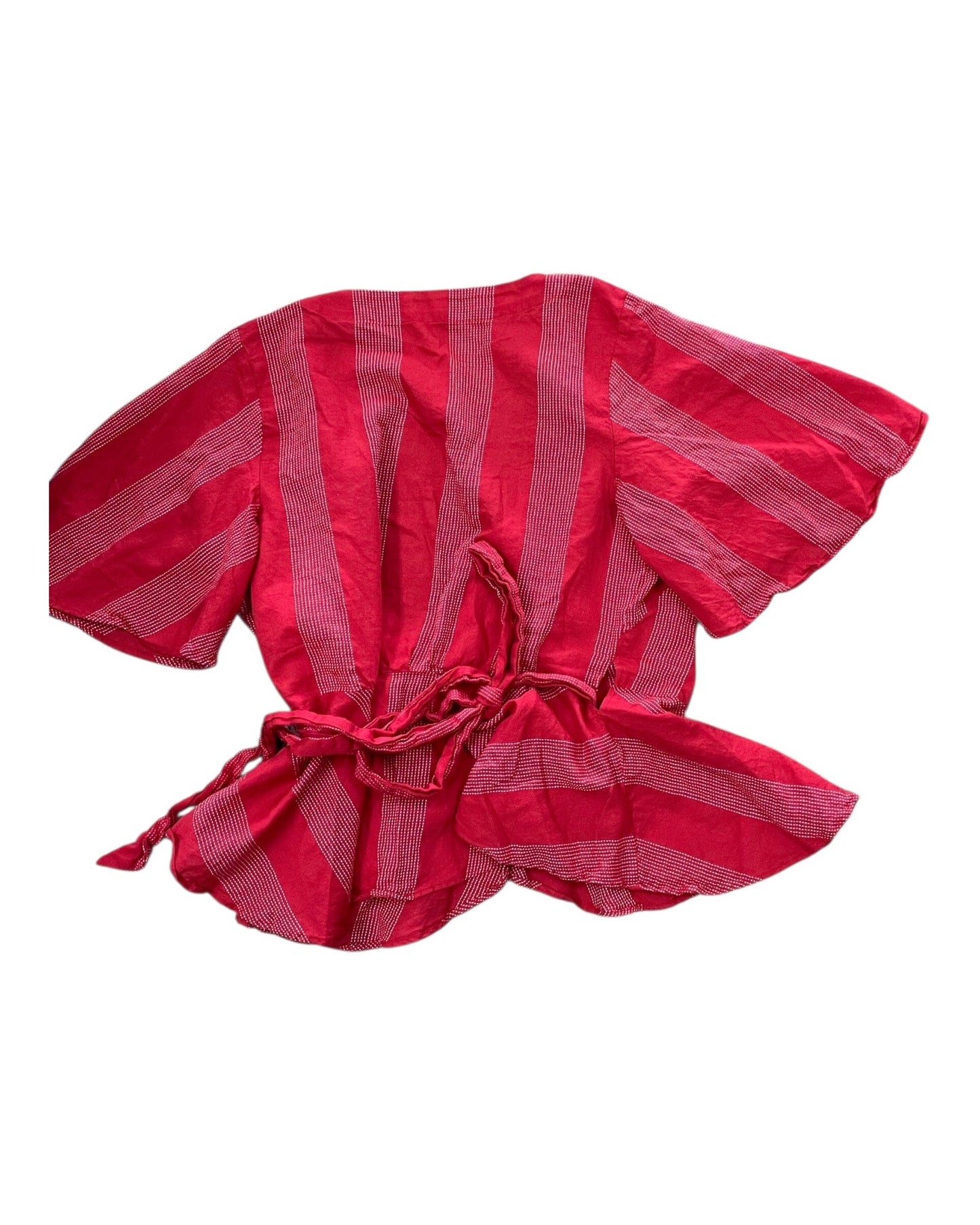 Top Ss By Loft In Red & White, Size:M