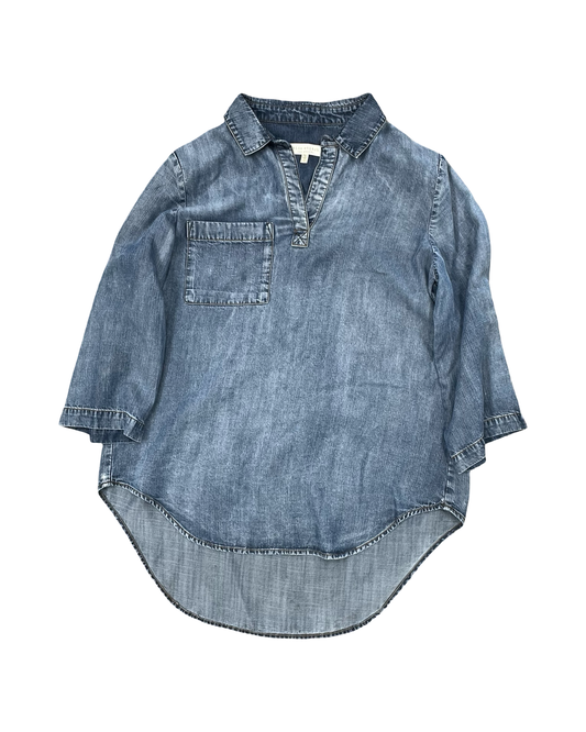 Top Ls By Clothes Mentor In Blue Denim, Size:Xs