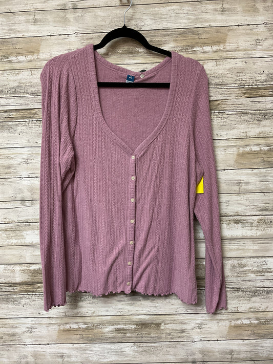 Cardigan By Old Navy In Purple, Size:Xxl