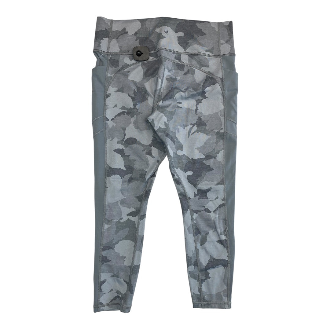 Athletic Leggings By Athleta In Grey, Size:L