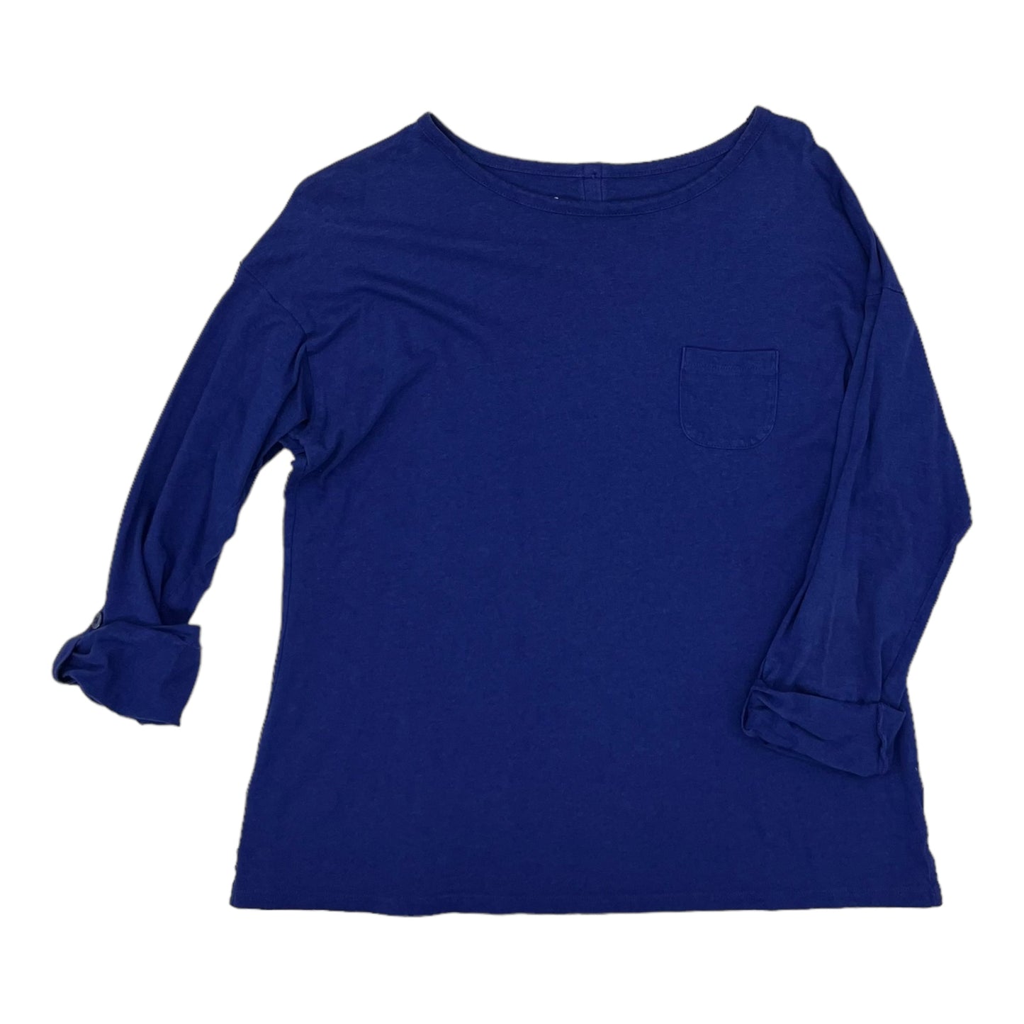 BLUE TOP LS by TALBOTS Size:PETITE L