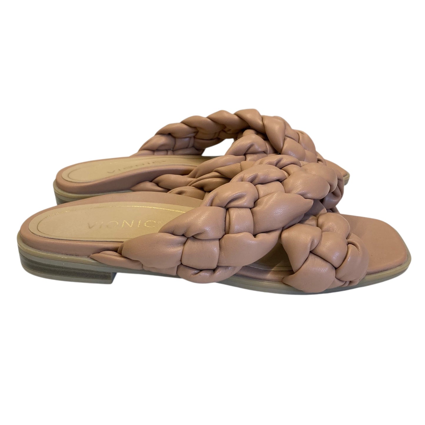 Sandals Flats By Vionic In Tan, Size:7.5
