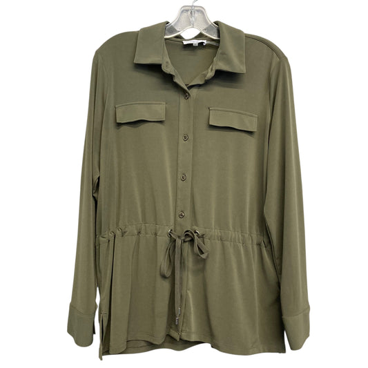 Top Ls By Calvin Klein In Green, Size:S