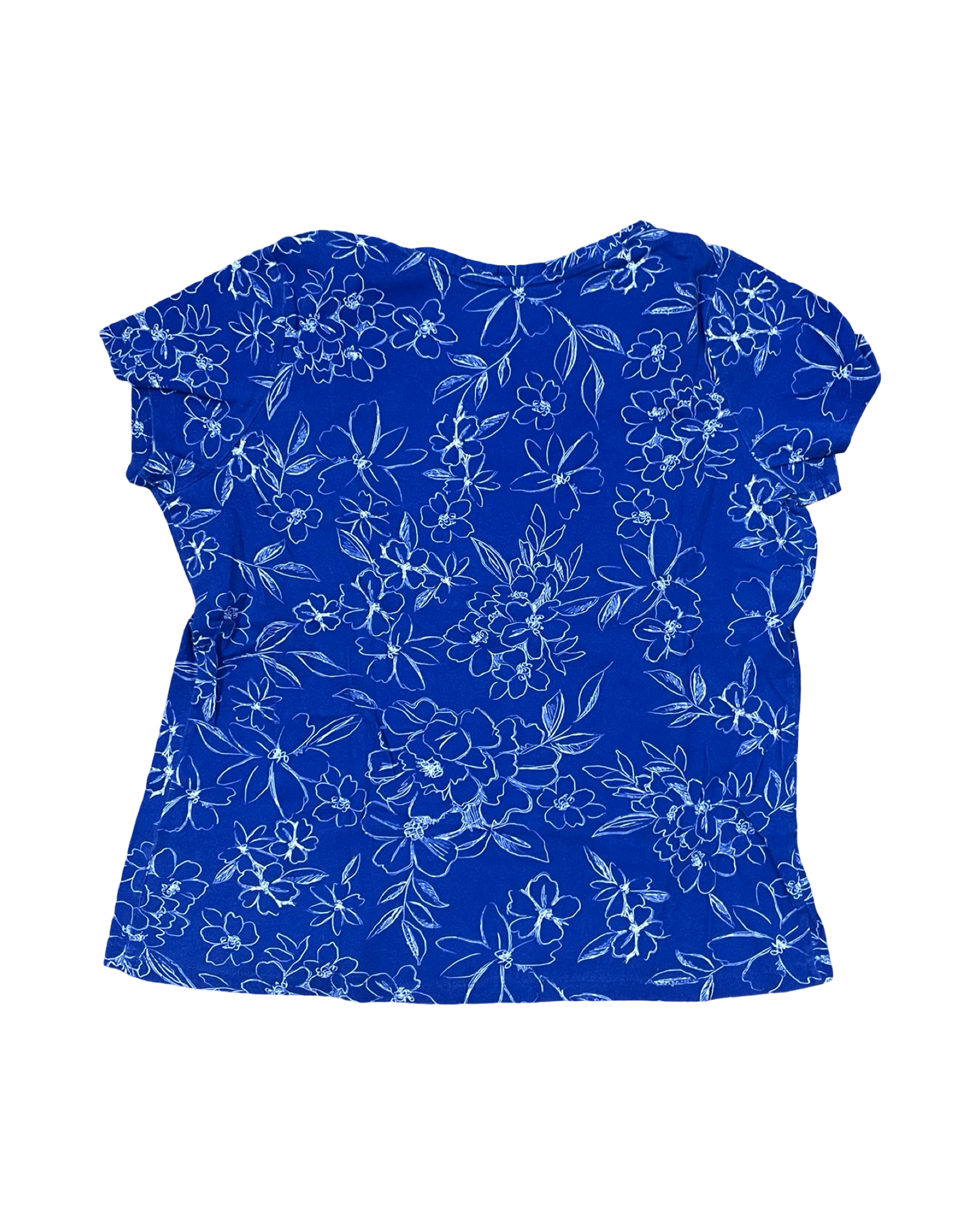 Top Ss Basic By St Johns Bay In Blue, Size:1X