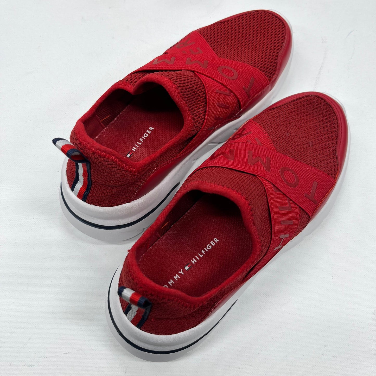 Tommy Hilfiger Athletic Stretch Strap Shoes Red Size 6