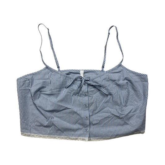 Top Sleeveless By Skims In Blue & White, Size:Xl