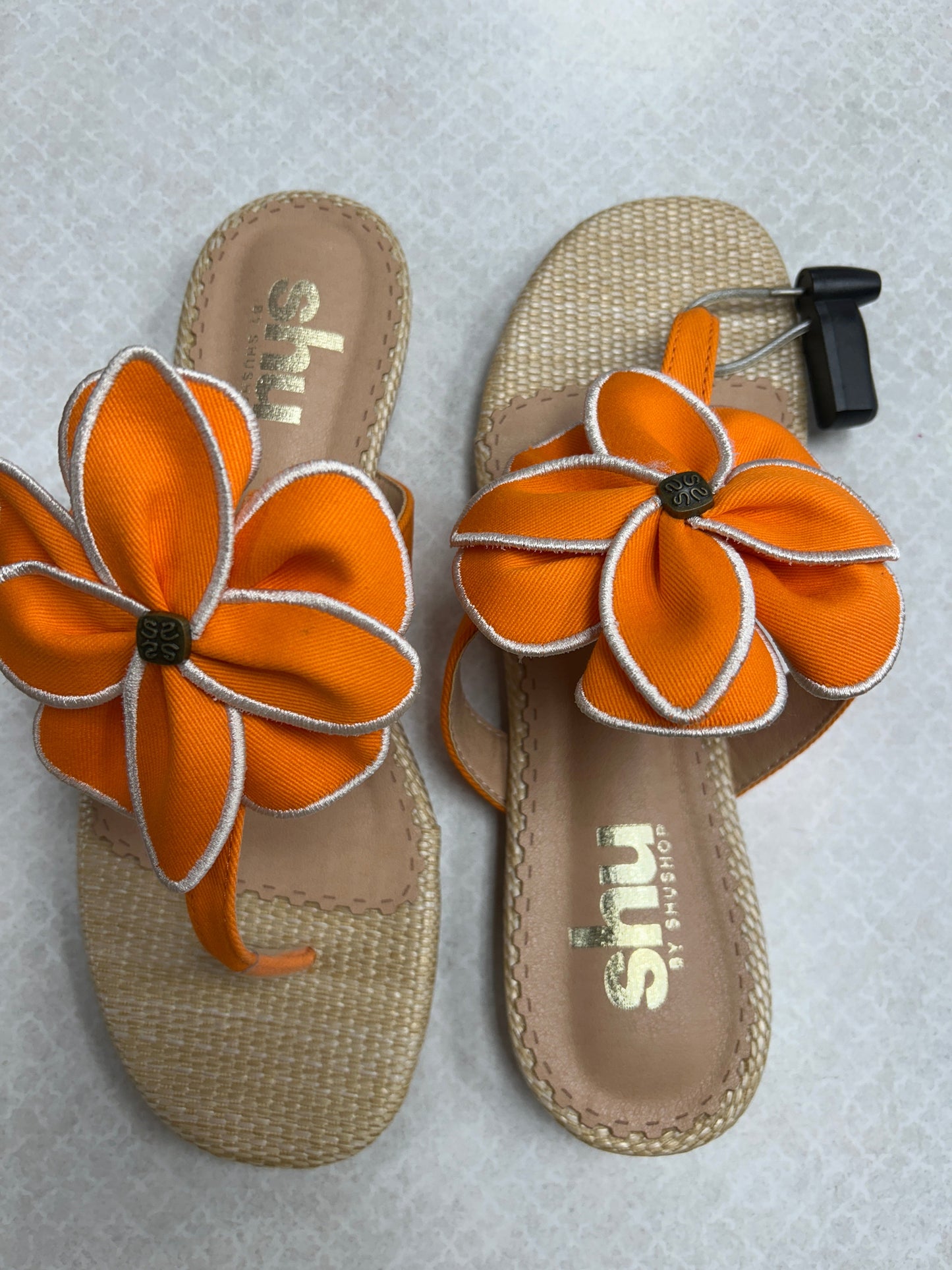 Sandals Flats By Shu Shop In Orange, Size:8