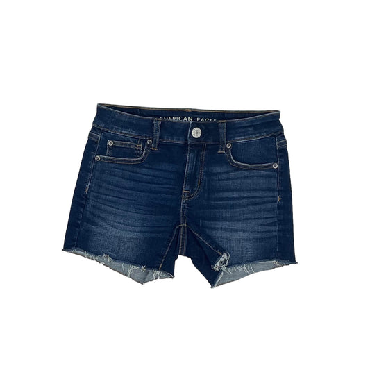 BLUE DENIM AMERICAN EAGLE SHORTS, Size 0