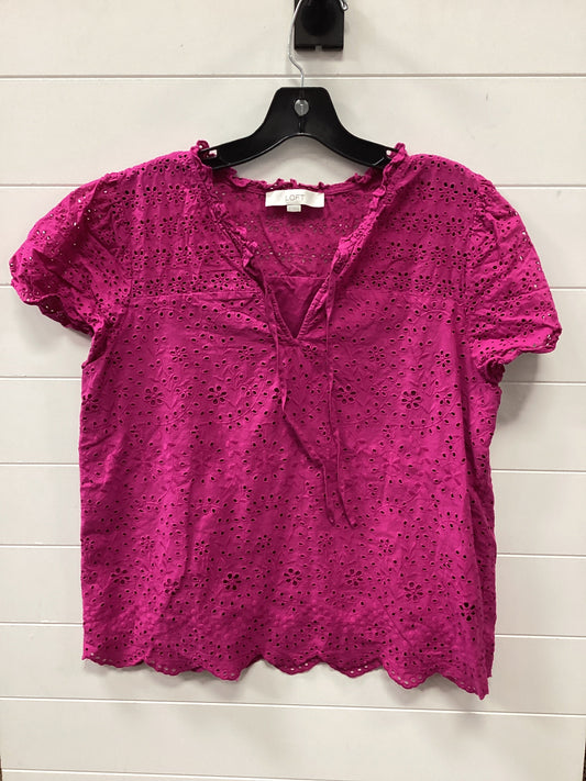 Top Ss By Loft In Pink, Size:L