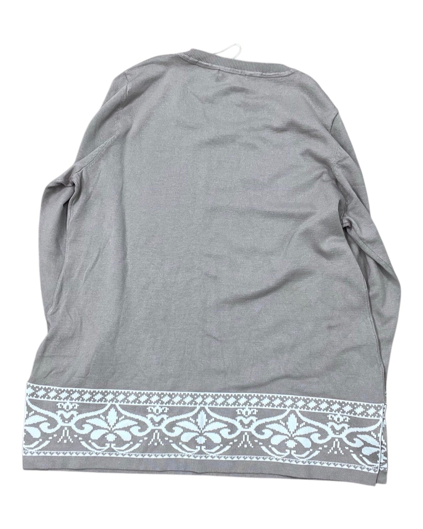 Sweater By Studio Works In Tan & White, Size:Xl