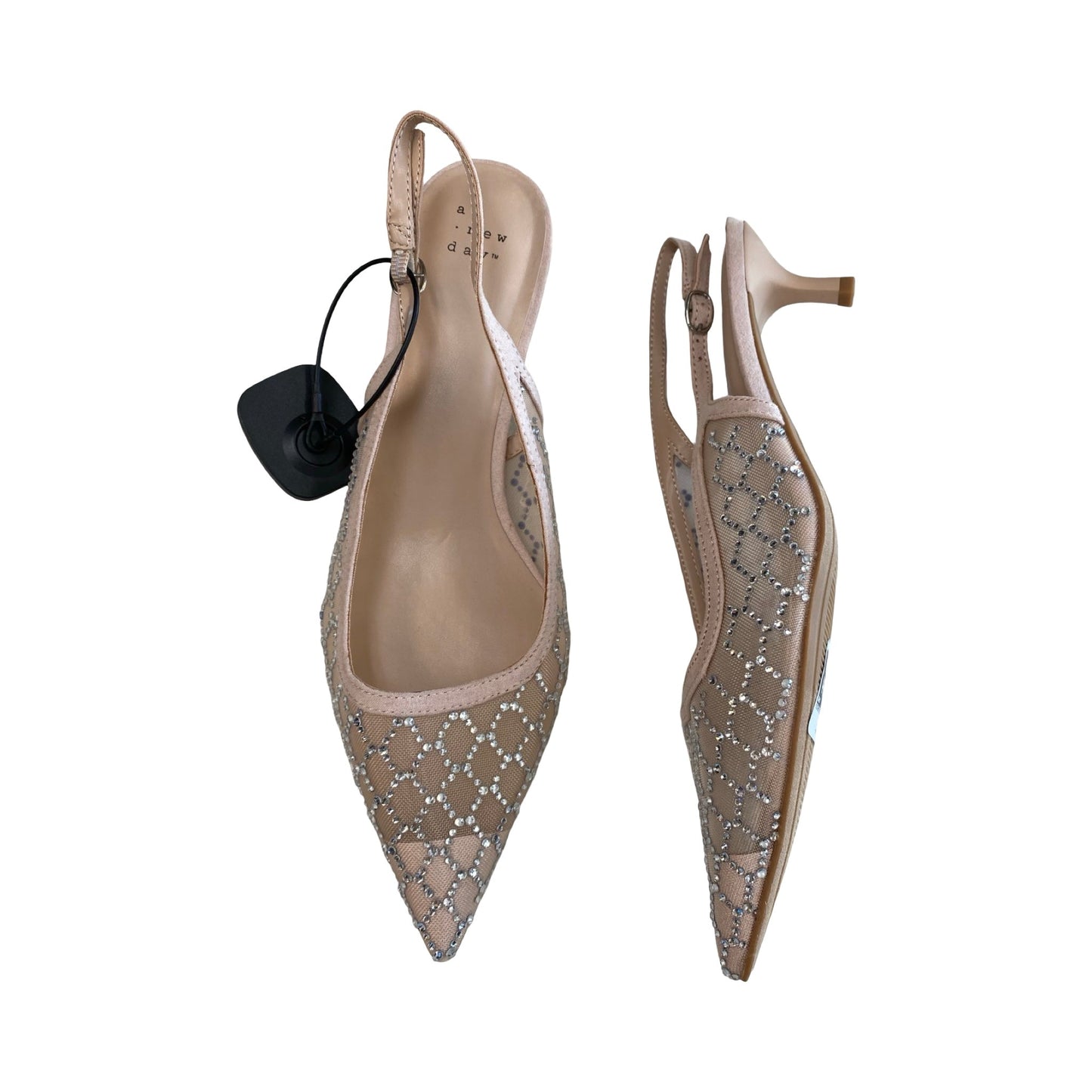 Shoes Heels Kitten By A New Day In Tan, Size:9.5