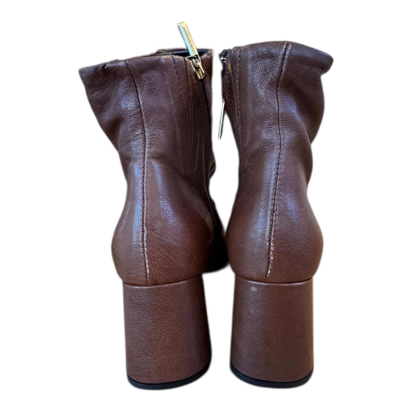 Boots Ankle Heels By Sesto Meucci In Brown, Size:10