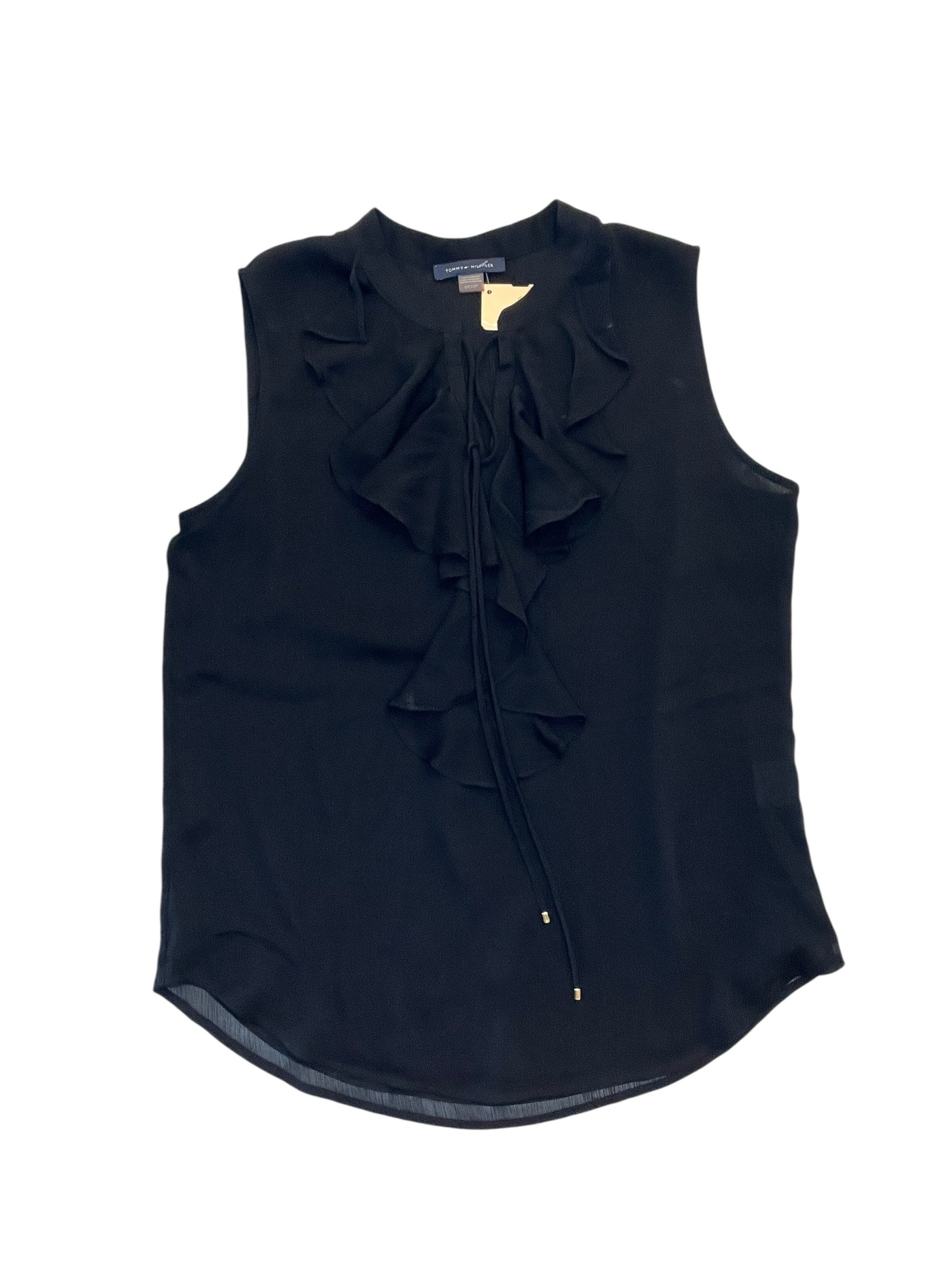 Blouse Sleeveless By Tommy Hilfiger In Black, Size:S