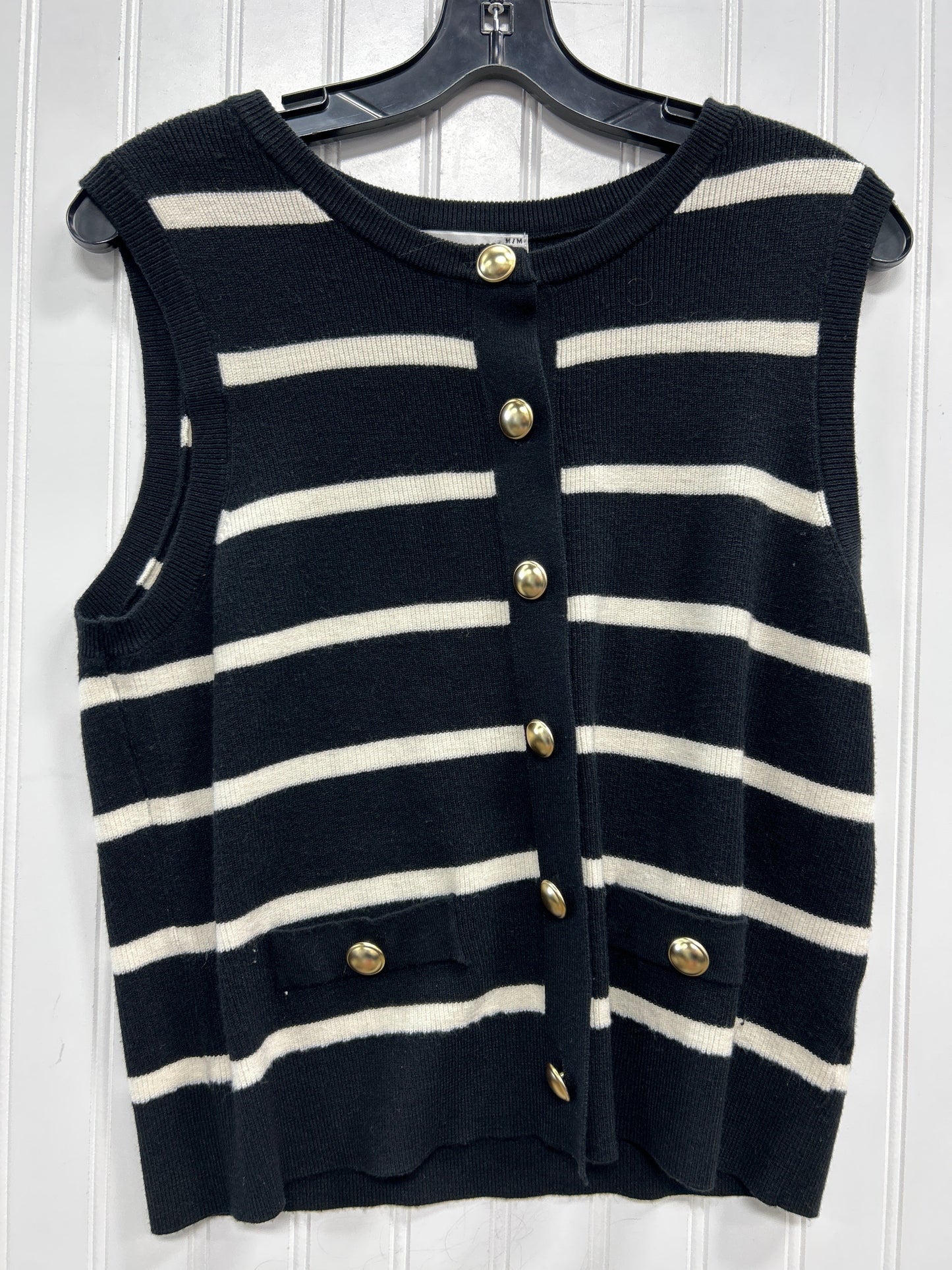 Top Sleeveless By Cmc In Black, Size:M