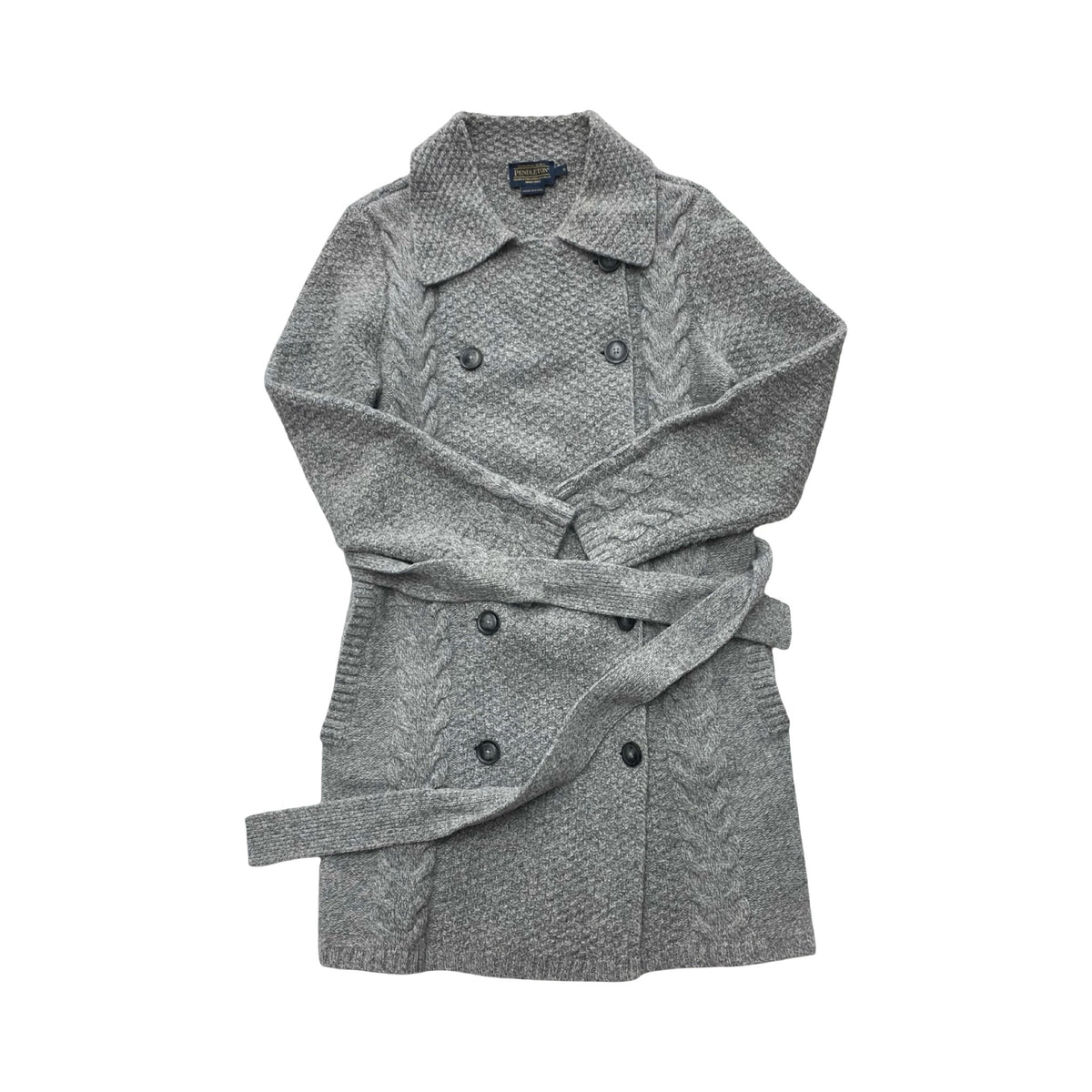 Sweater Cardigan By Pendleton In Grey, Size:S