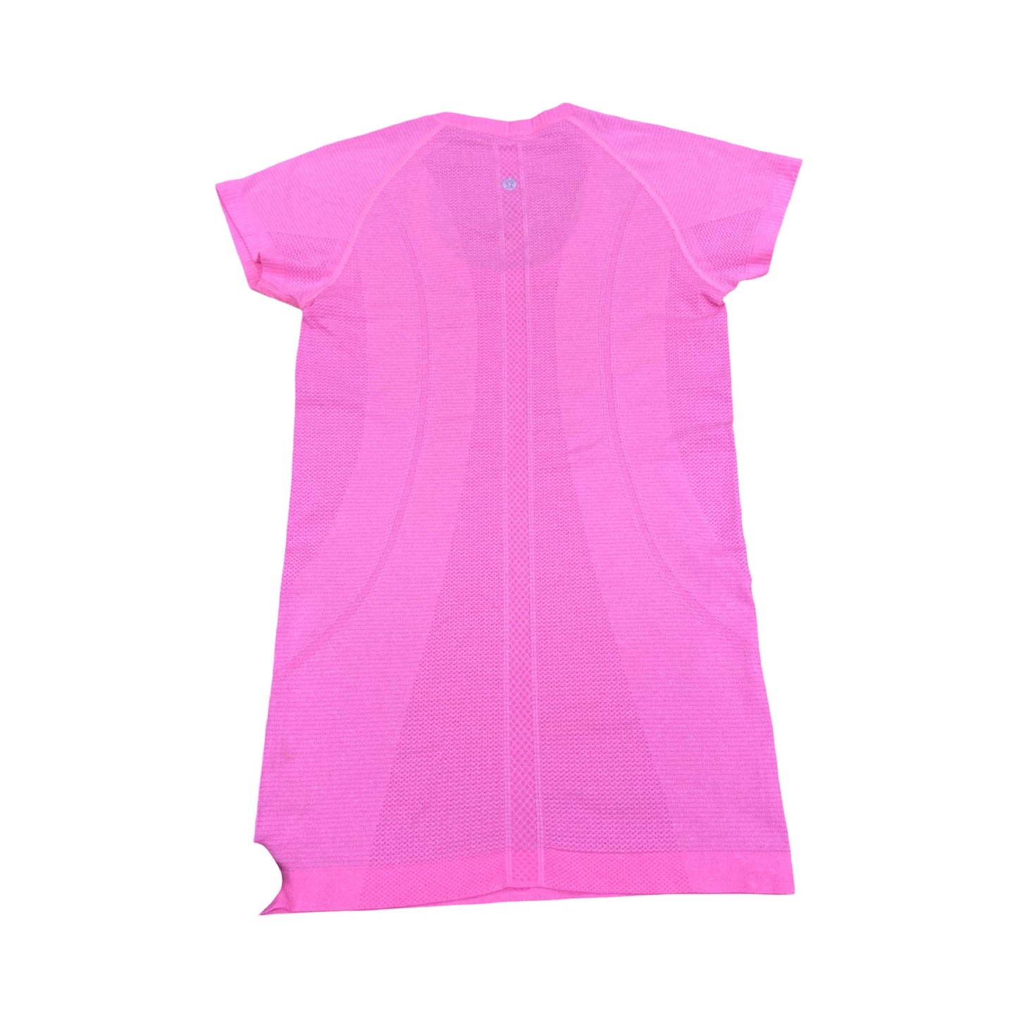 Athletic Top Ss By Lululemon In Pink, Size:6