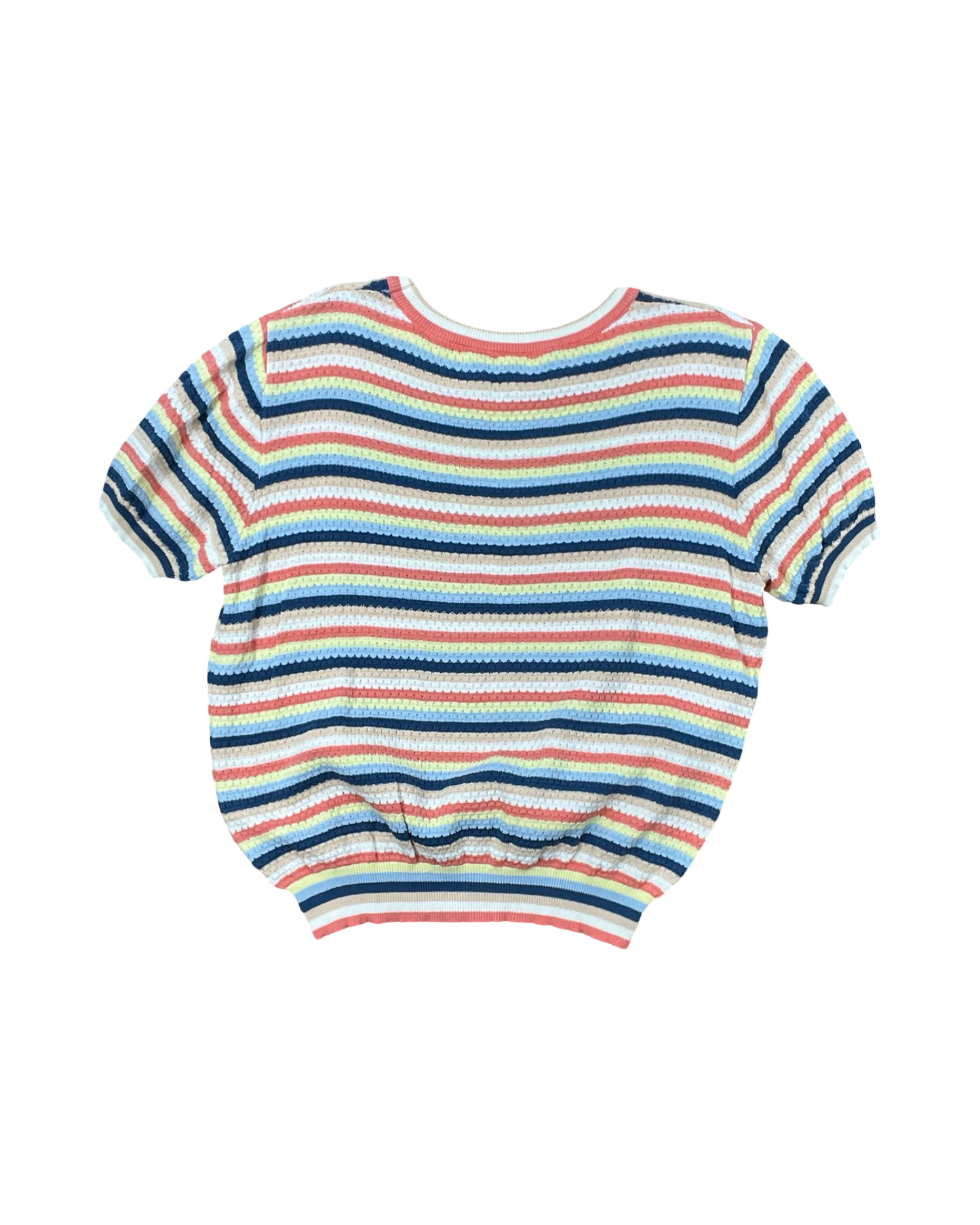 Sweater Ss By Hem & Thread In Orange & Tan, Size:M