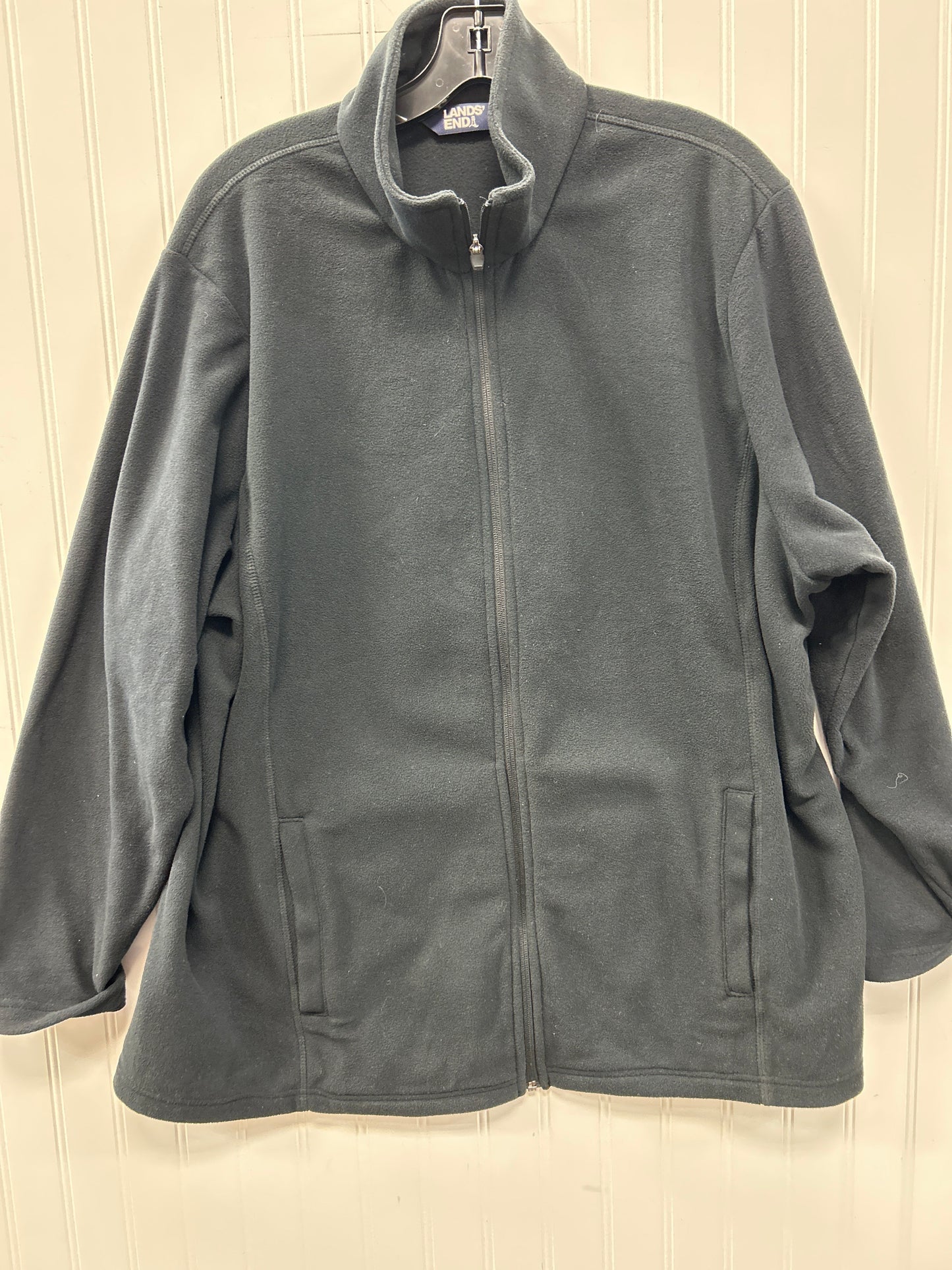 Athletic Fleece By Lands End In Black, Size:2X