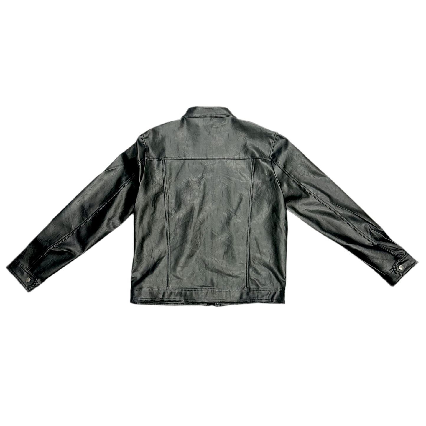 Jacket Leather By Emporio and Co In Black, Size: Xxl