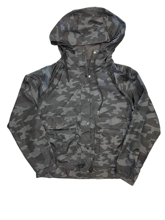 Athletic Jacket By Apana In Camouflage Print, Size:M