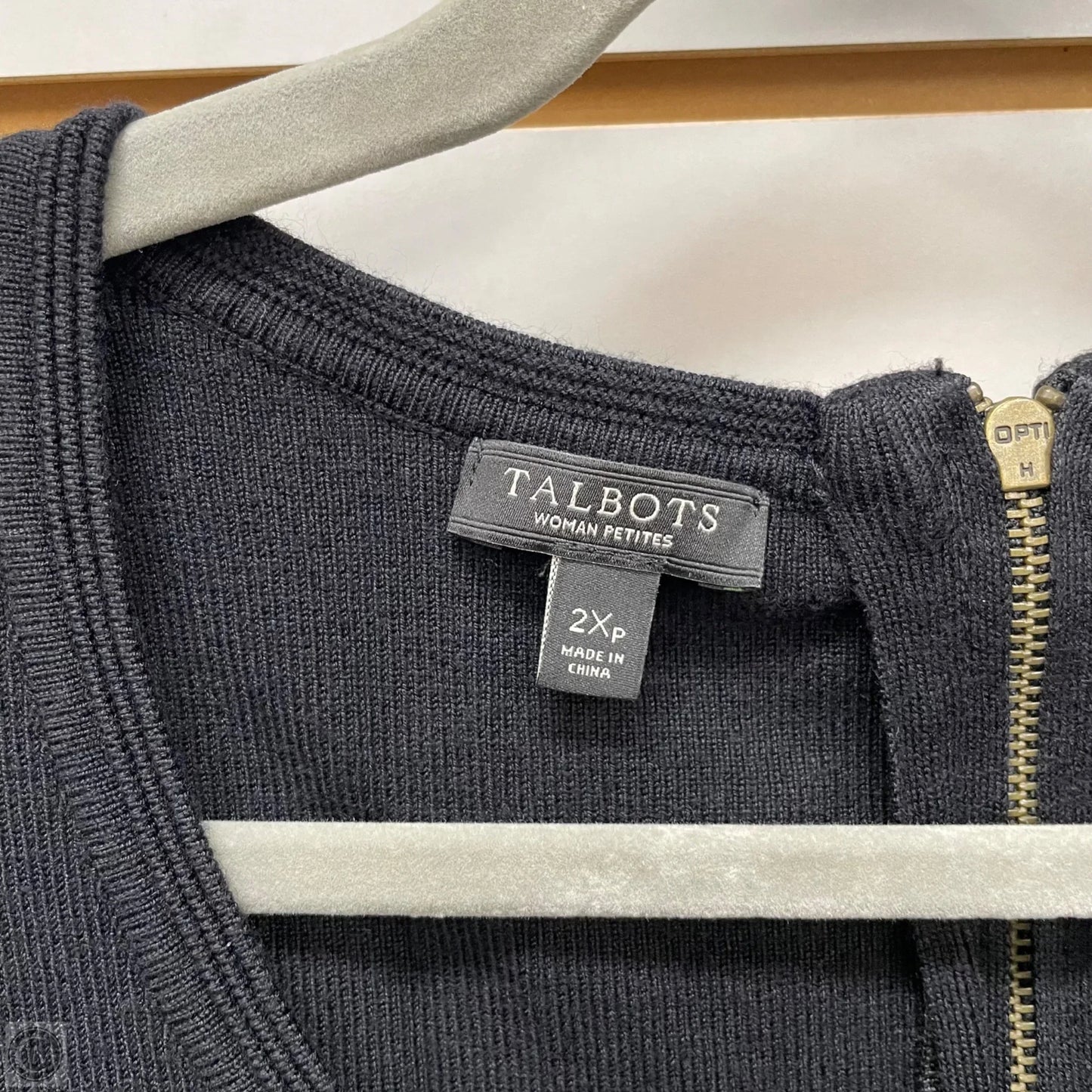 Dress Casual Midi By Talbots In Black, Size: 2x