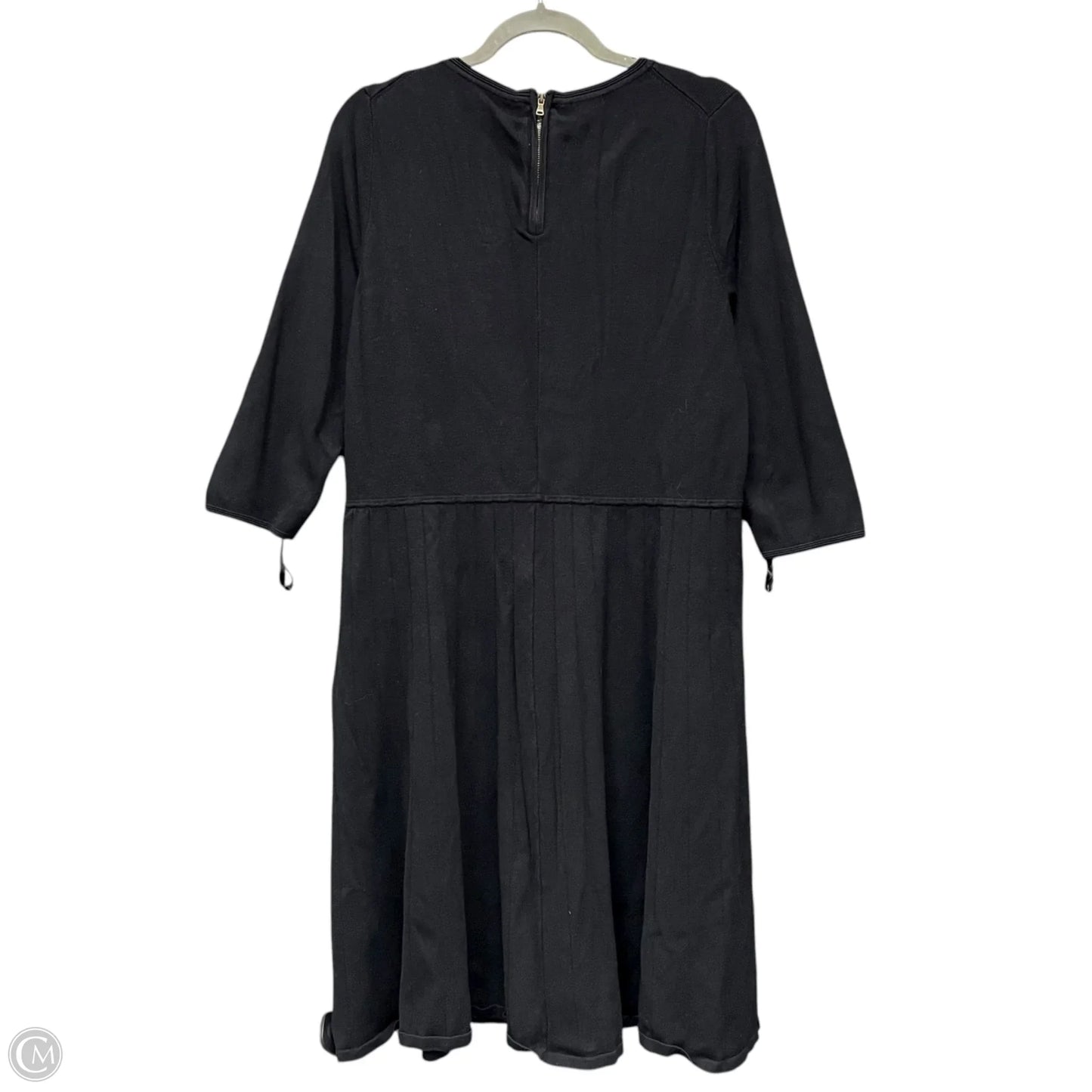 Dress Casual Midi By Talbots In Black, Size: 2x