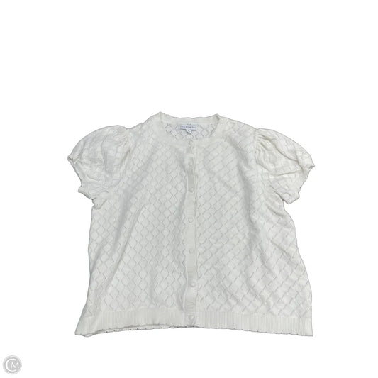 Sweater Short Sleeve By And Now This In White, Size: 2x