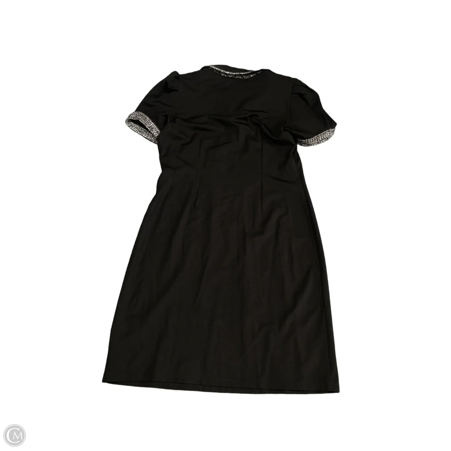 Top Short Sleeve By Karl Lagerfeld In Black & Grey, Size: S
