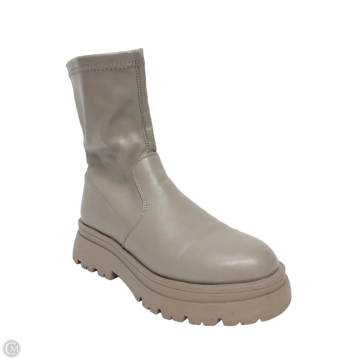 Boots Ankle Heels By Primark In Grey, Size: 7