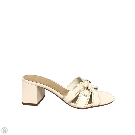 Shoes Heels Block By J. Crew In Cream, Size: 7