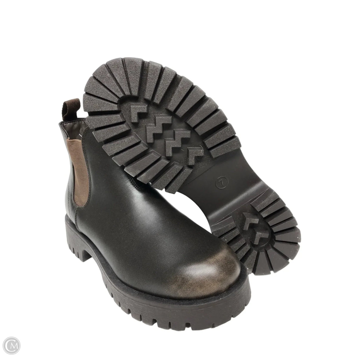 Boots Ankle Flats By Universal Thread In Brown, Size: 7