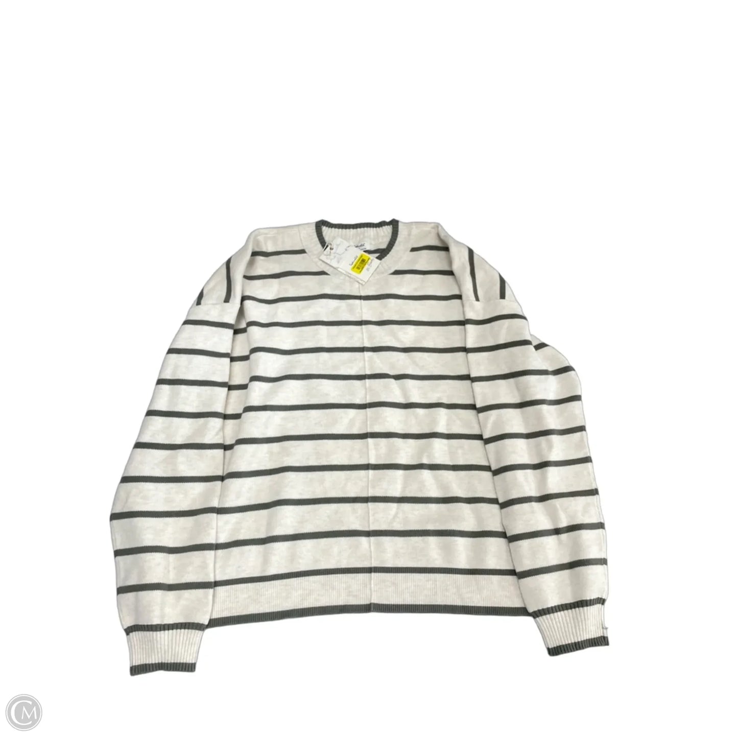 Sweater By Splendid In Cream & Green, Size: L