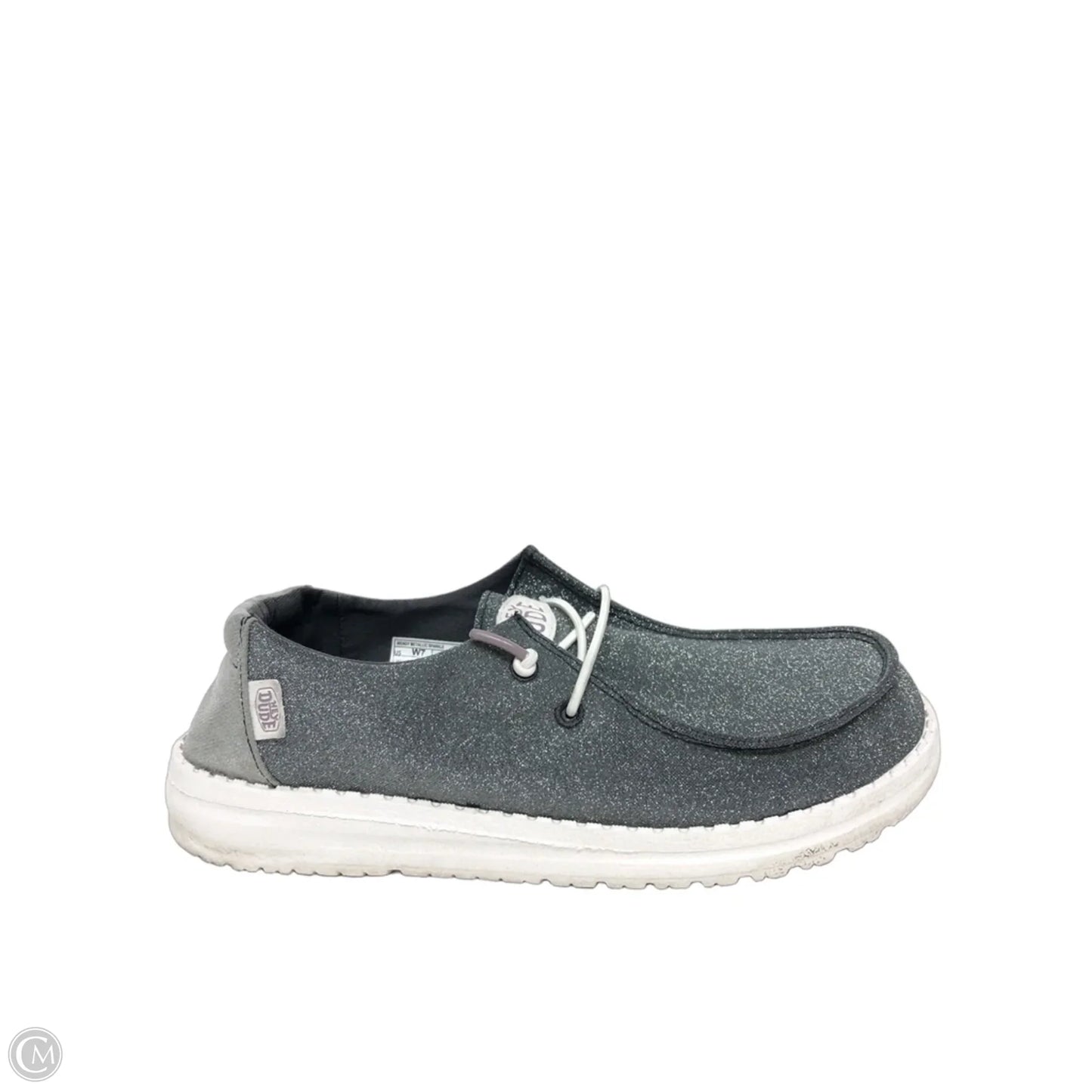 Shoes Flats By Hey Dude In Grey, Size: 7