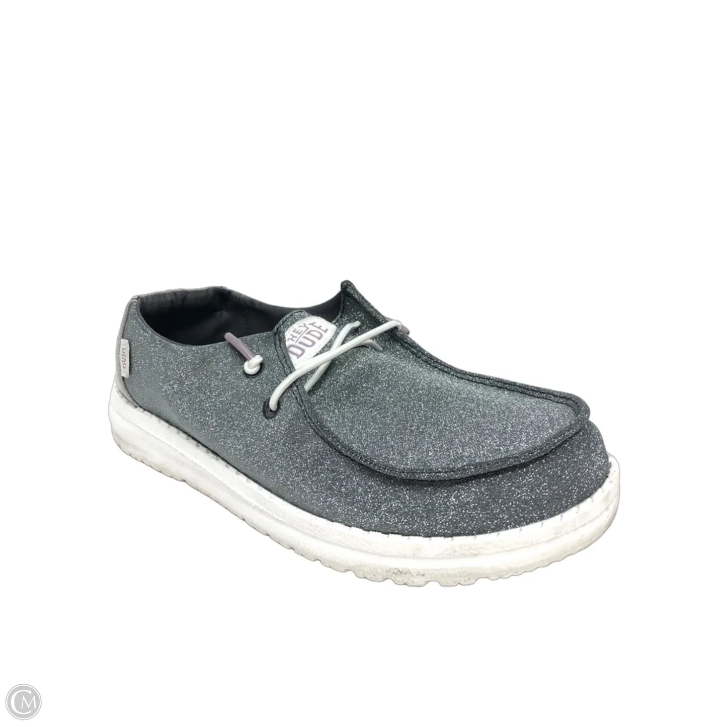 Shoes Flats By Hey Dude In Grey, Size: 7