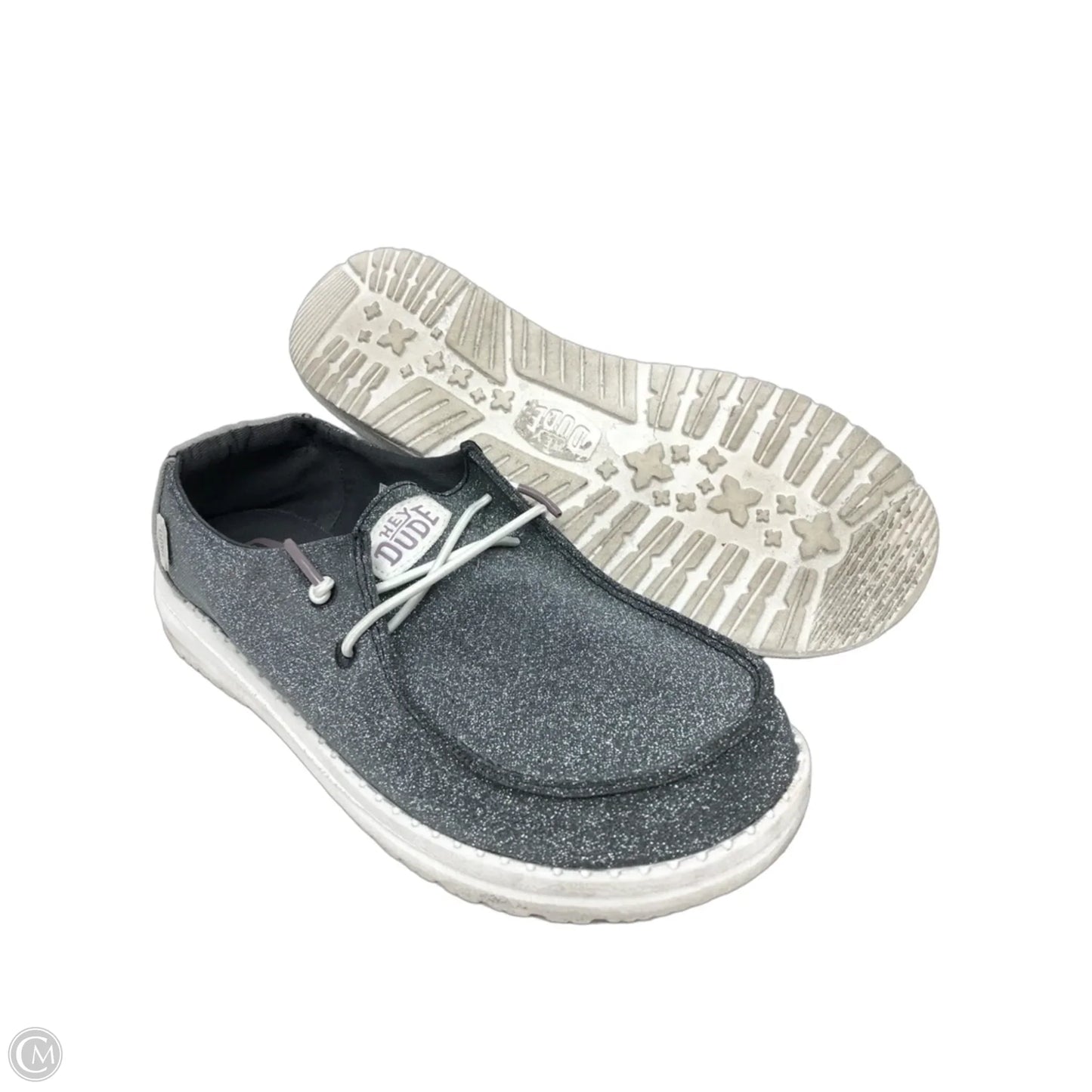 Shoes Flats By Hey Dude In Grey, Size: 7