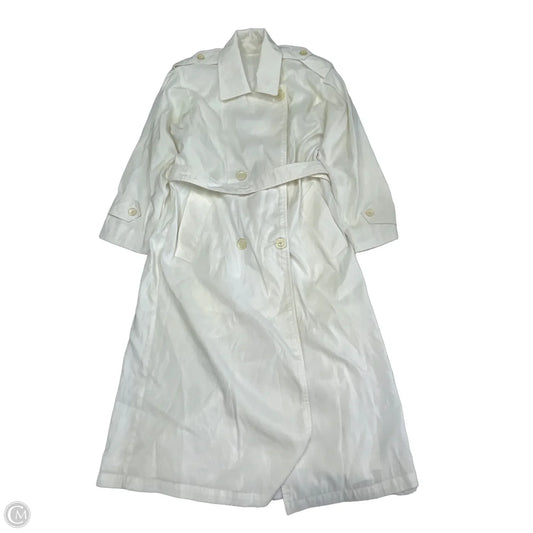 Coat Trench Coat By London Fog In Ivory, Size: 4p