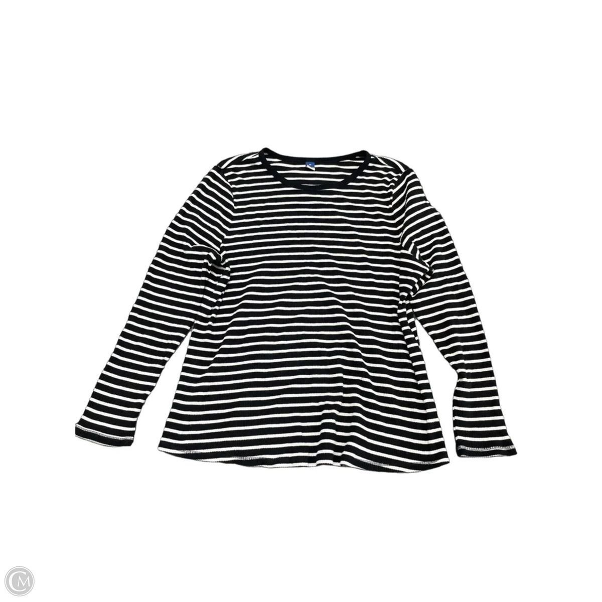 Top Long Sleeve By Old Navy In Black & White, Size: 3x
